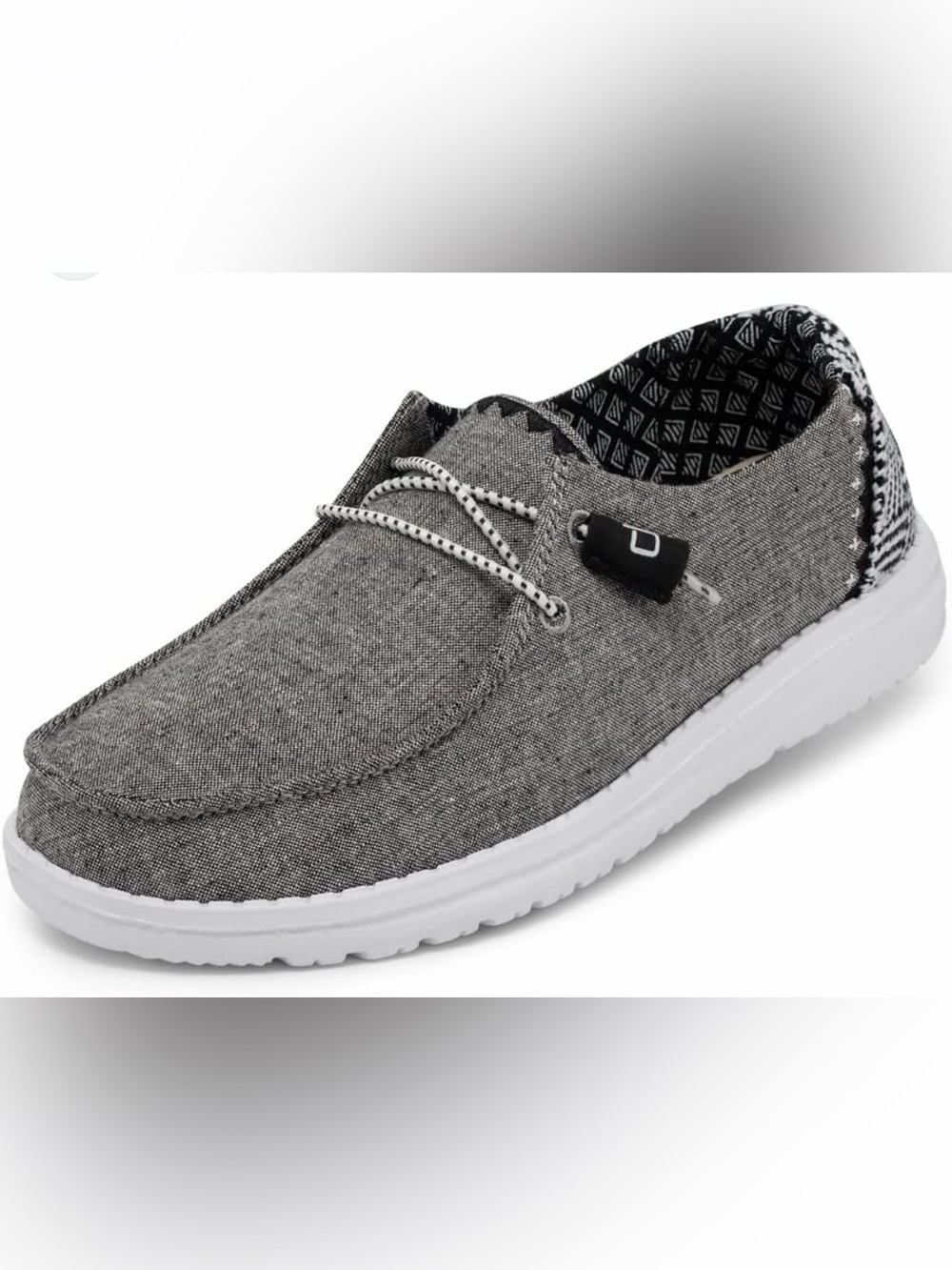 Hey Dude Wendy Casual Slip-On Lightweight Everyday Shoes in Chambray Onyx